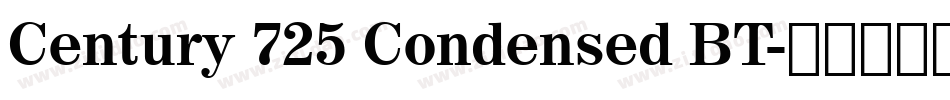 Century 725 Condensed BT字体转换